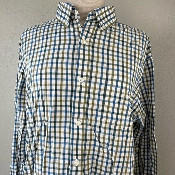 EUC Croft & Barrow Mens Plaid Button Down Shirt Size L - Picture 2 of 7